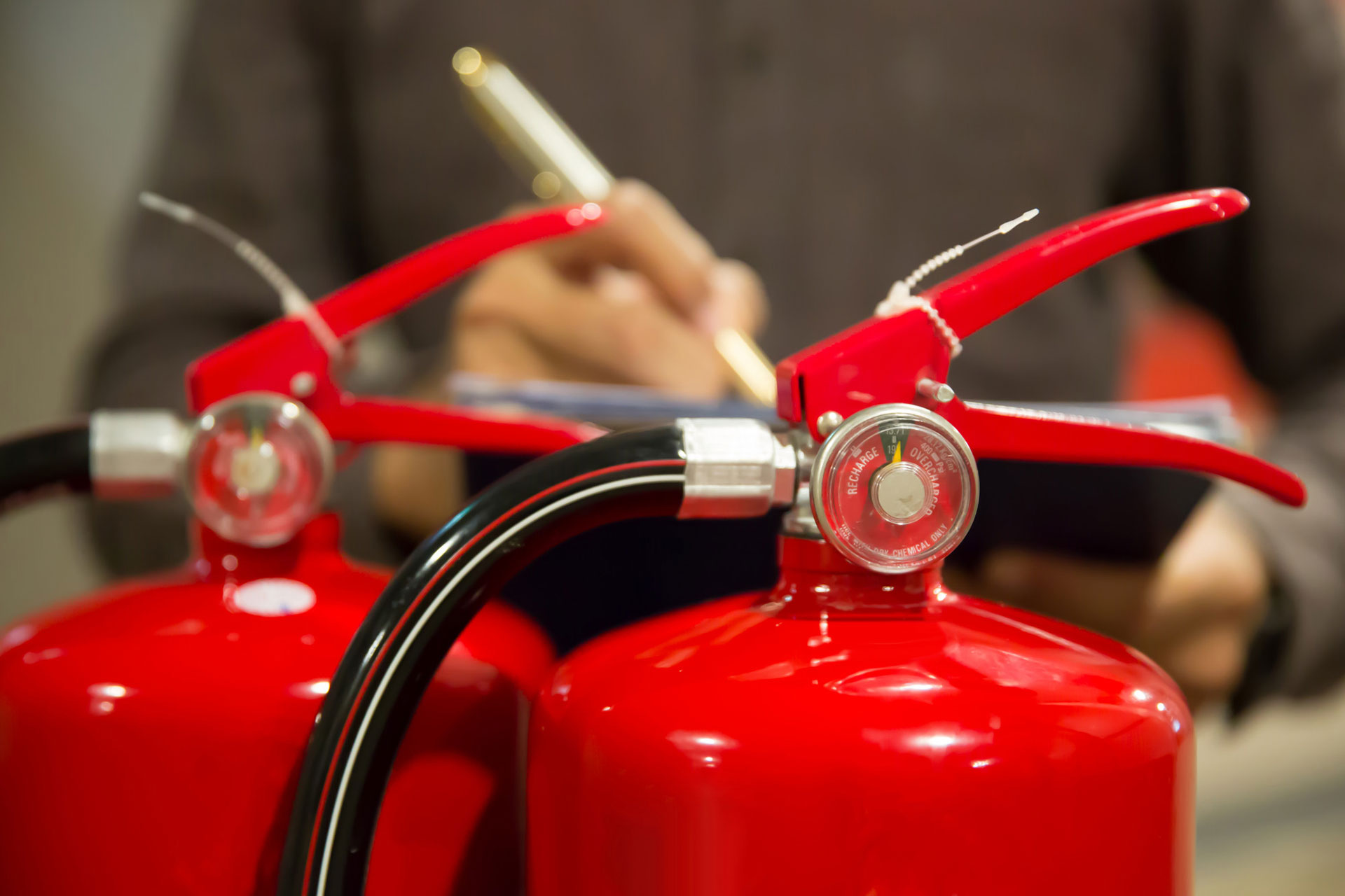 engineers-are-checking-fire-extinguishers